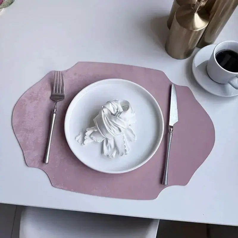 Placemats - Double-sided PU Leather Oval by House Of Avana