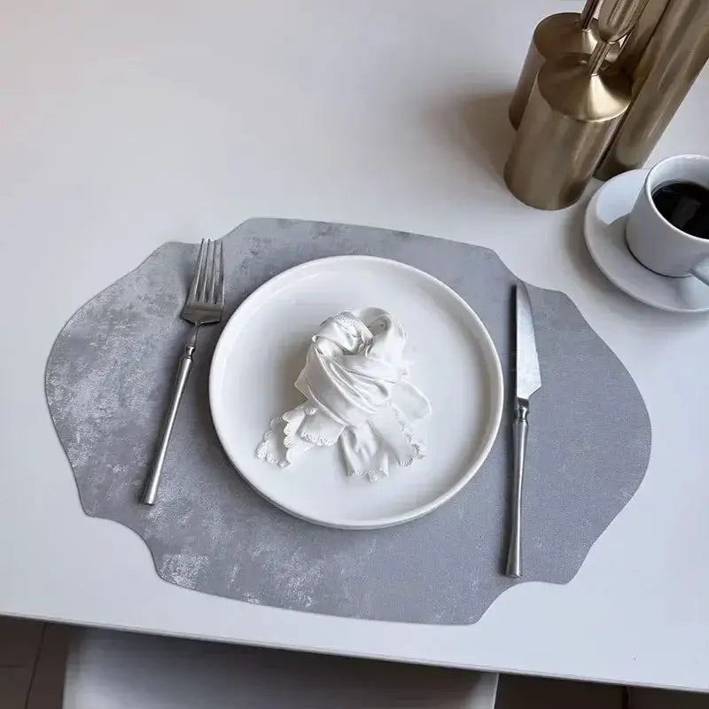 Placemats - Double-sided PU Leather Oval by House Of Avana