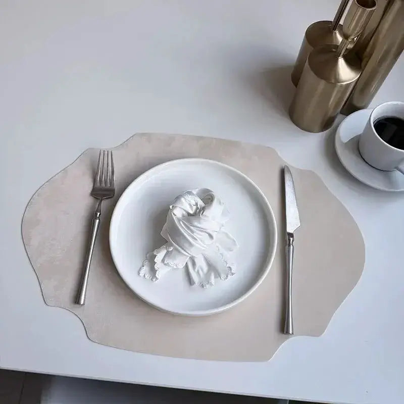 Placemats - Double-sided PU Leather Oval by House Of Avana
