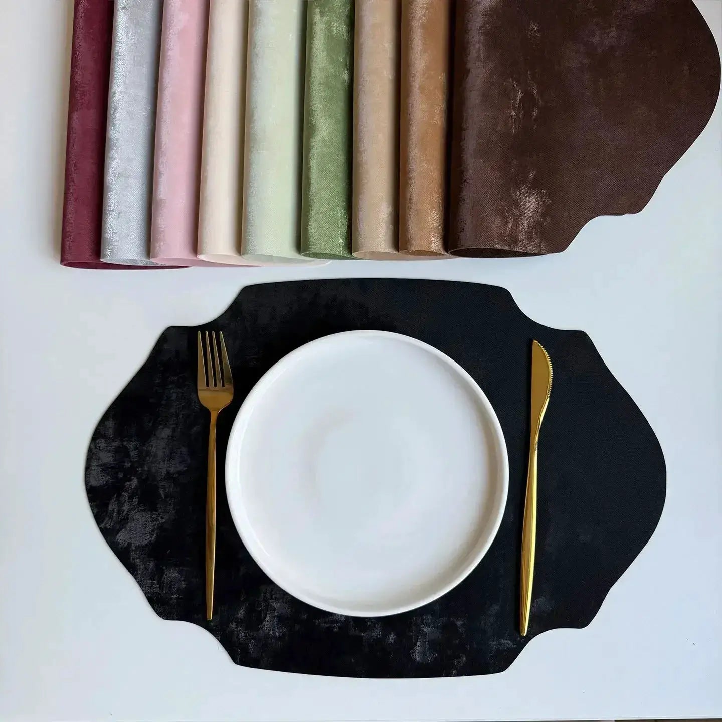 Placemats - Double-sided PU Leather Oval by House Of Avana