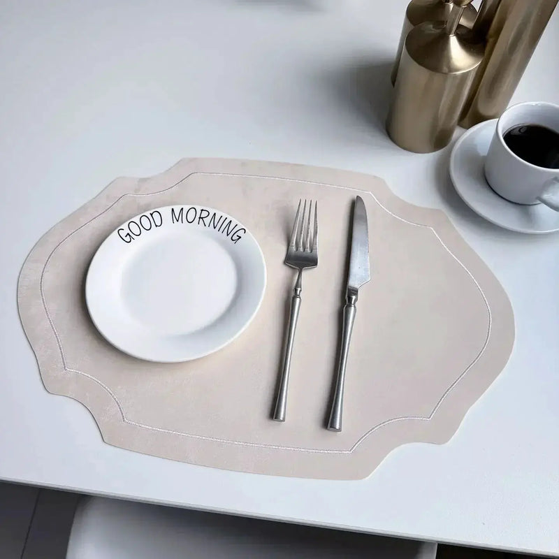 Placemats - Double-sided PU Leather Oval by House Of Avana