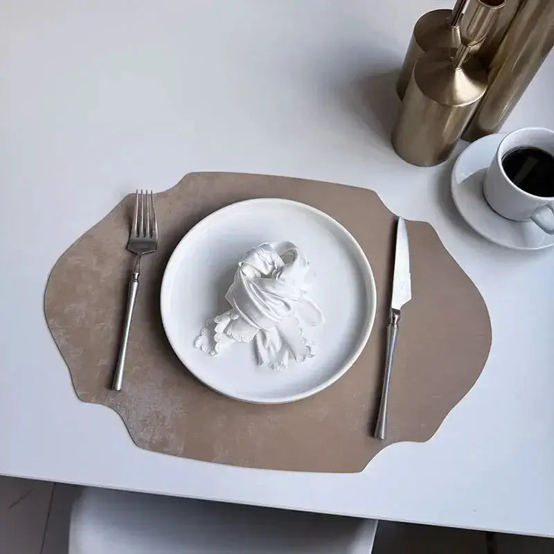 Placemats - Double-sided PU Leather Oval by House Of Avana