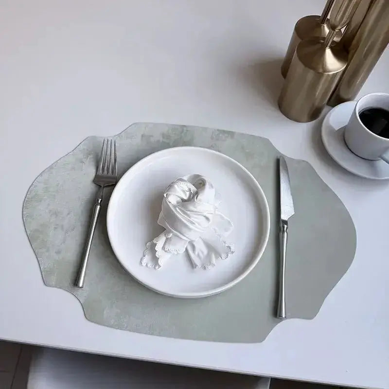 Placemats - Double-sided PU Leather Oval by House Of Avana