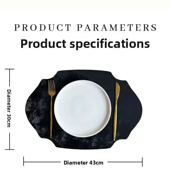 Placemats - Double-sided PU Leather Oval by House Of Avana