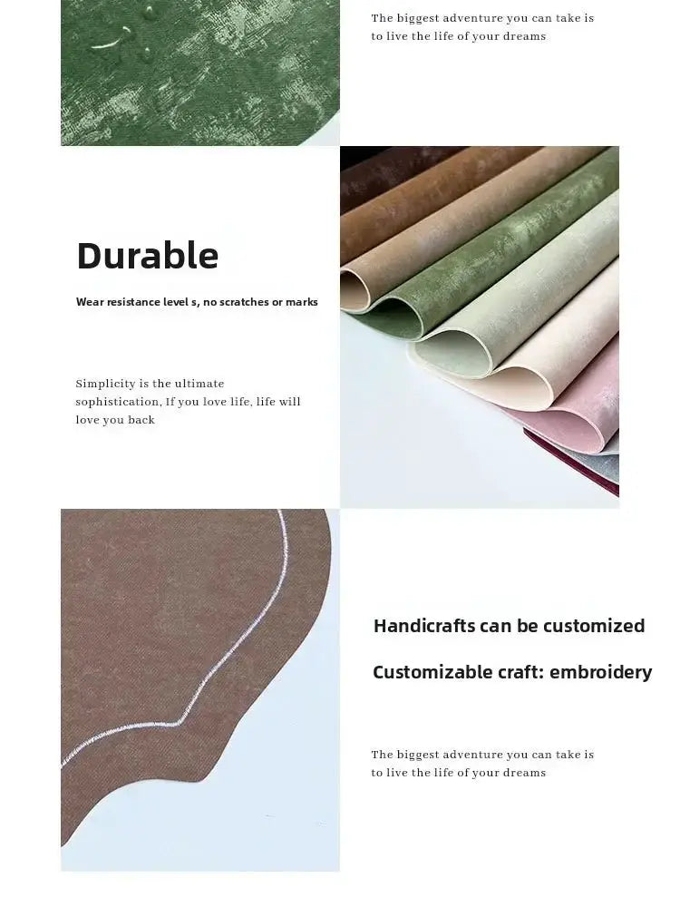 Placemats - Double-sided PU Leather Oval by House Of Avana