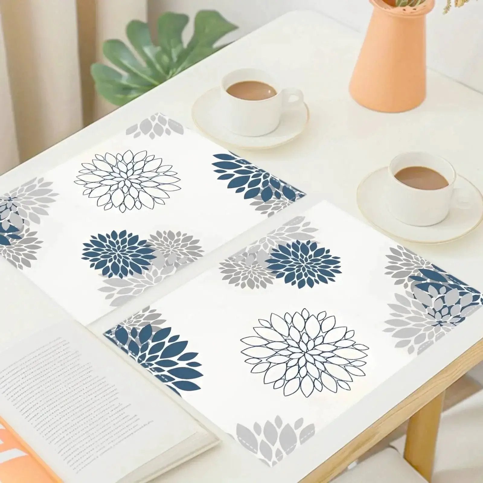 Placemats - Floral Linen 12x18 Inch by House Of Avana
