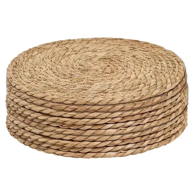 Placemats - Heat Resistant Woven Wood Round by House Of Avana