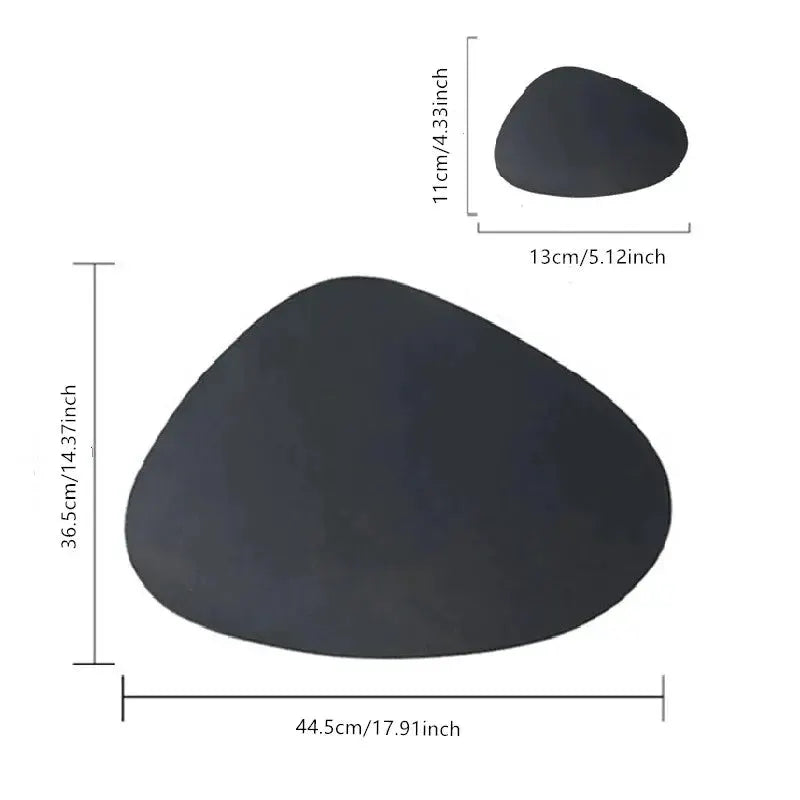 Placemats - Oil-Proof PU Leather Cream Set by House Of Avana
