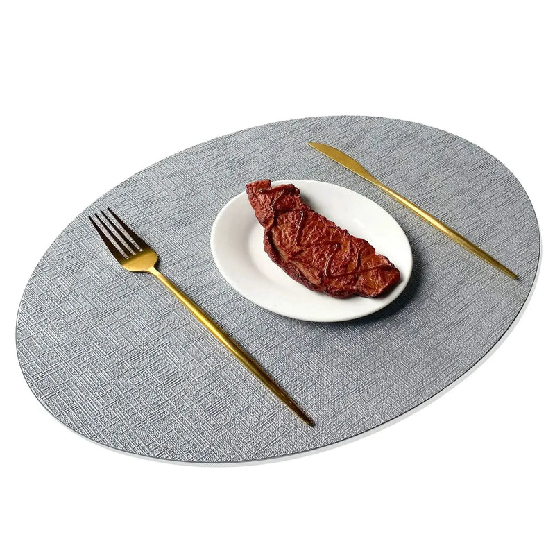 Placemats - Waterproof Metal PVC Non Slip by House Of Avana