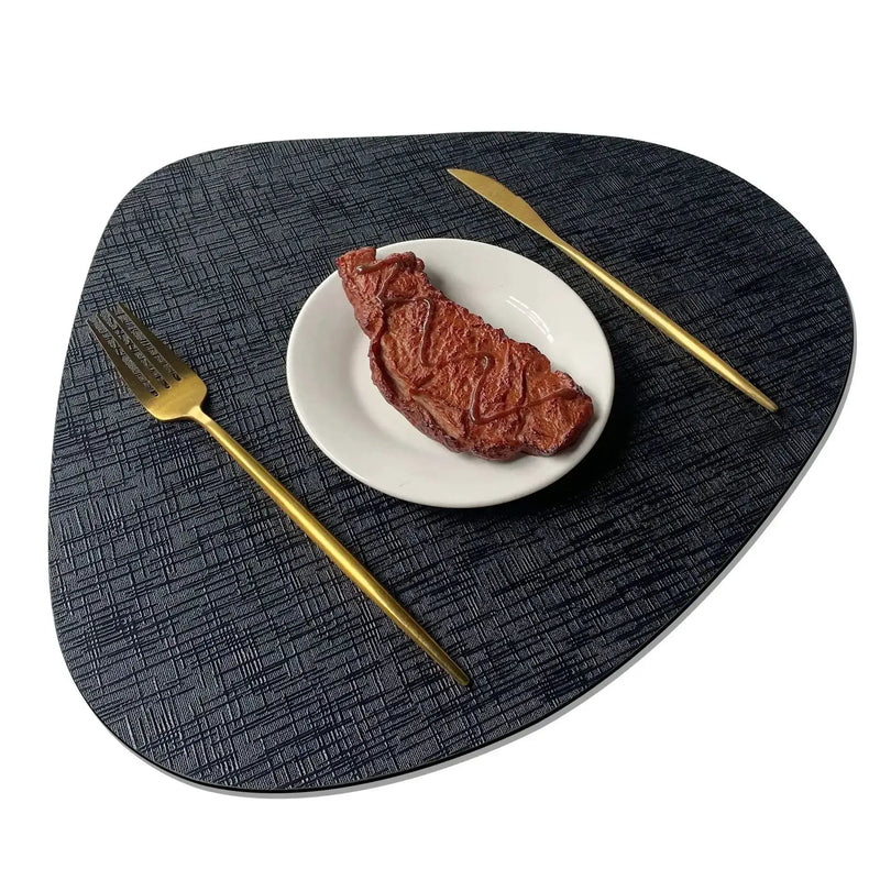 Placemats - Waterproof Metal PVC Non Slip by House Of Avana