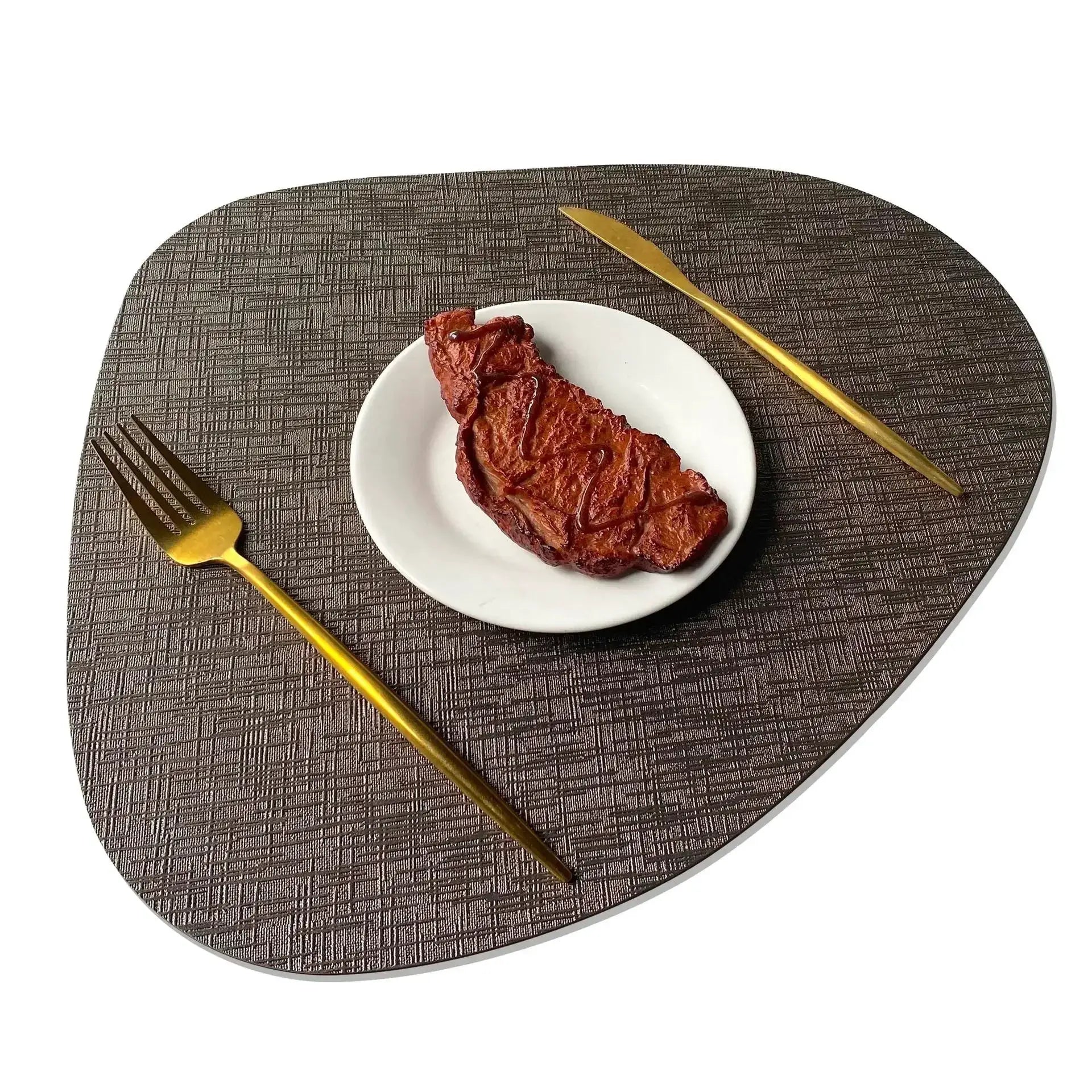 Placemats - Waterproof Metal PVC Non Slip by House Of Avana