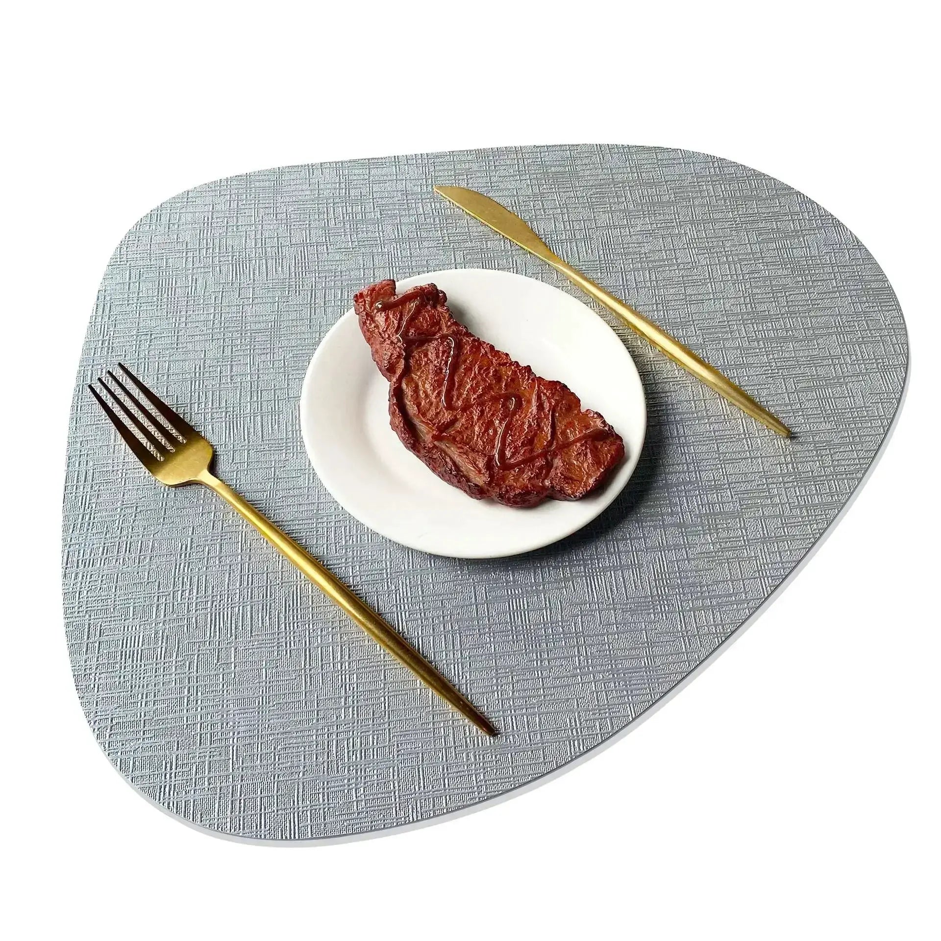 Placemats - Waterproof Metal PVC Non Slip by House Of Avana