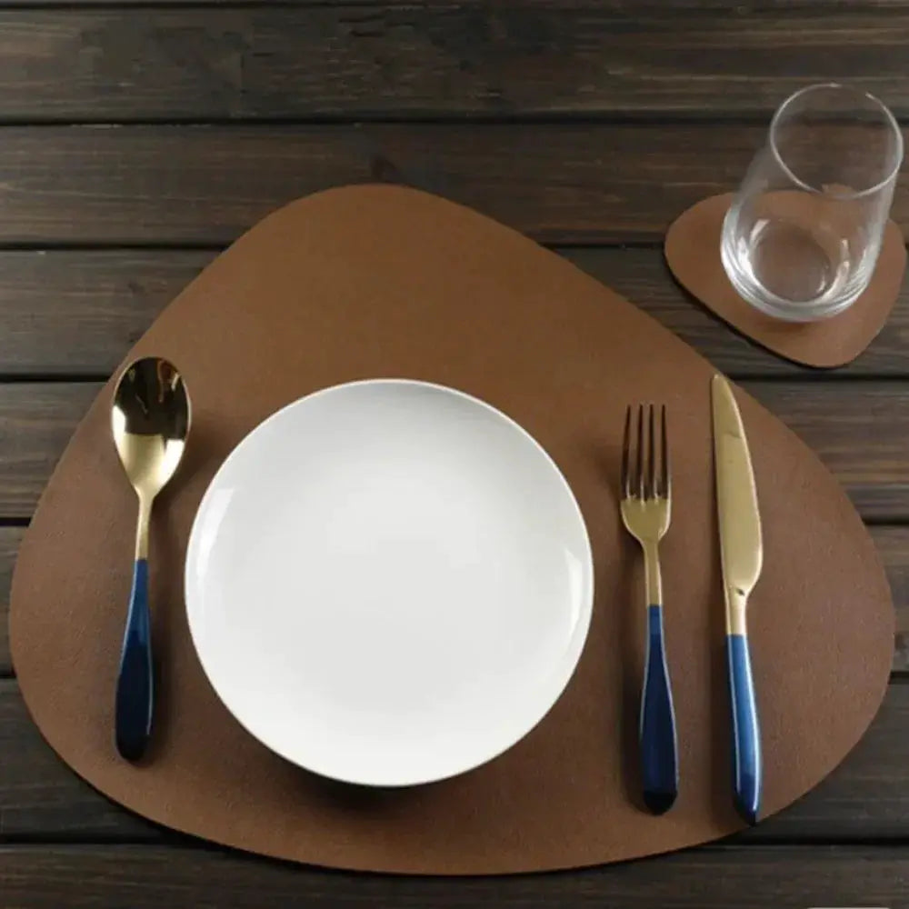 Placemats - Wrinkle Free Faux Leather Nordic by House Of Avana