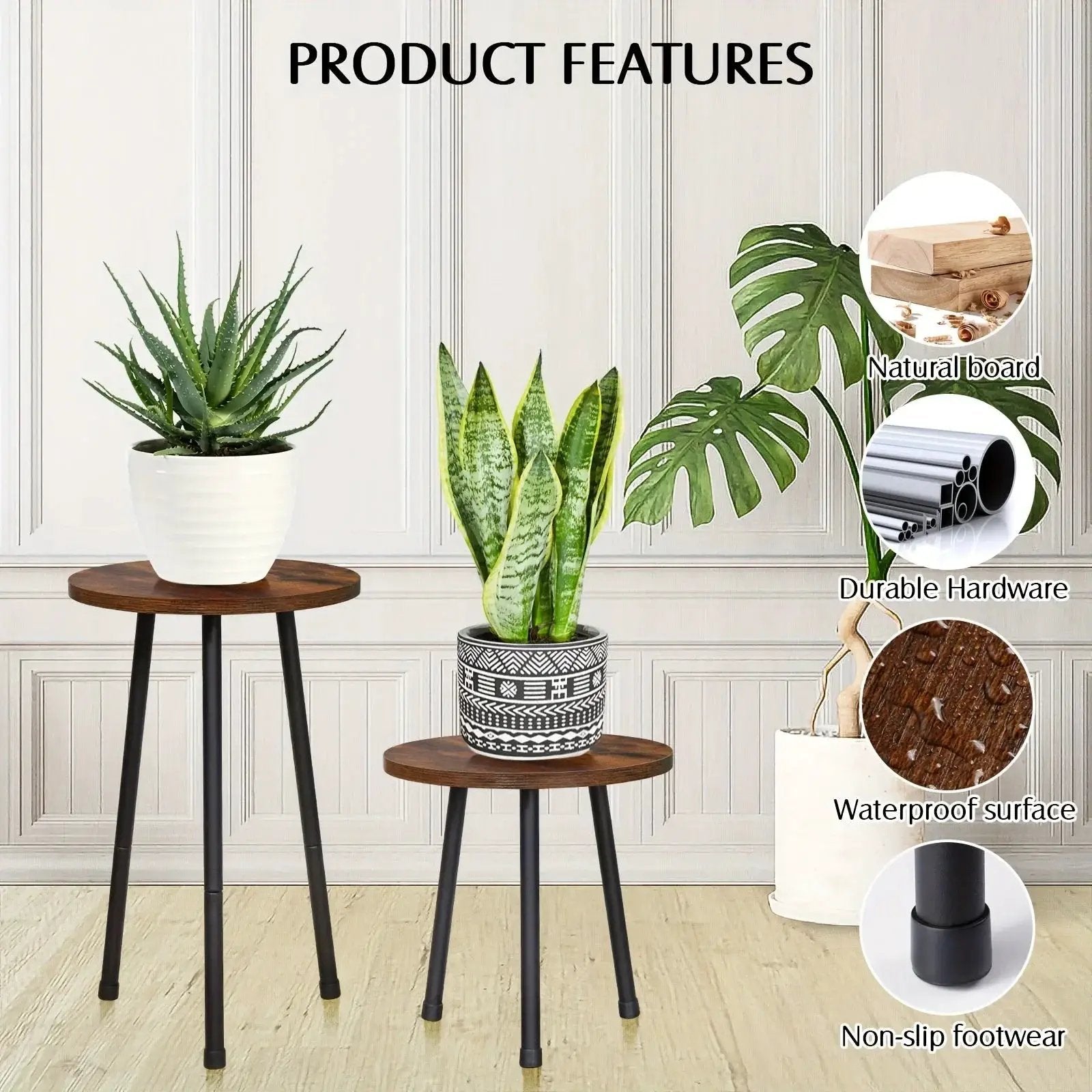 Plant Stand - Mid-Century Wooden Small by House Of Avana