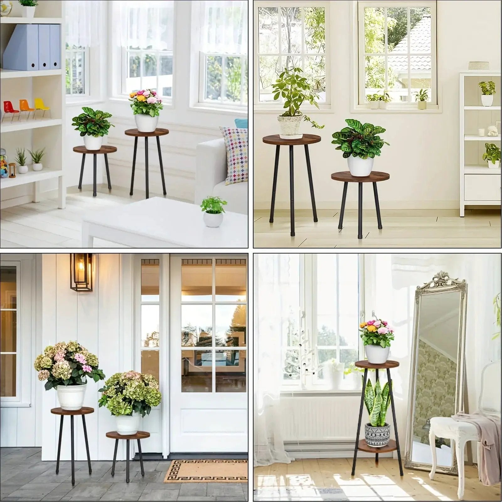 Plant Stand - Mid-Century Wooden Small by House Of Avana