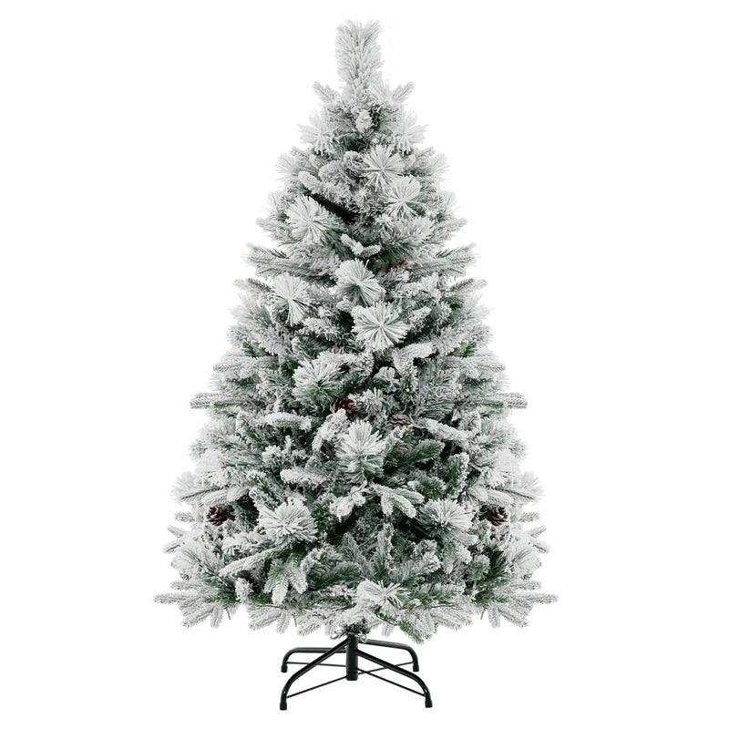 4.5/6/7 Feet Artificial Xmas Tree with Pine Needles and LED Lights by DirectDeals