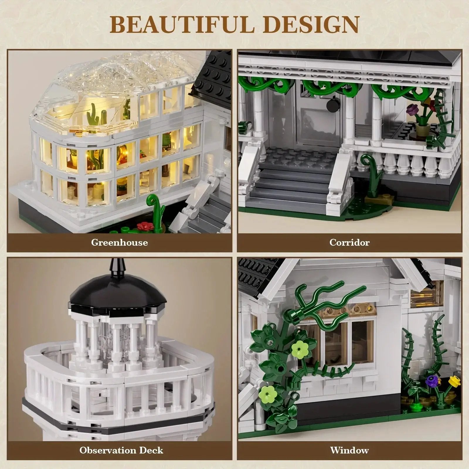 Plastic Building Block Set Castle with Unique Design by House Of Avana