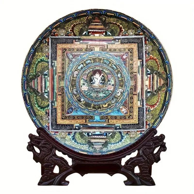 Plate - Ceramic Western Bodhisattva Tray by House Of Avana