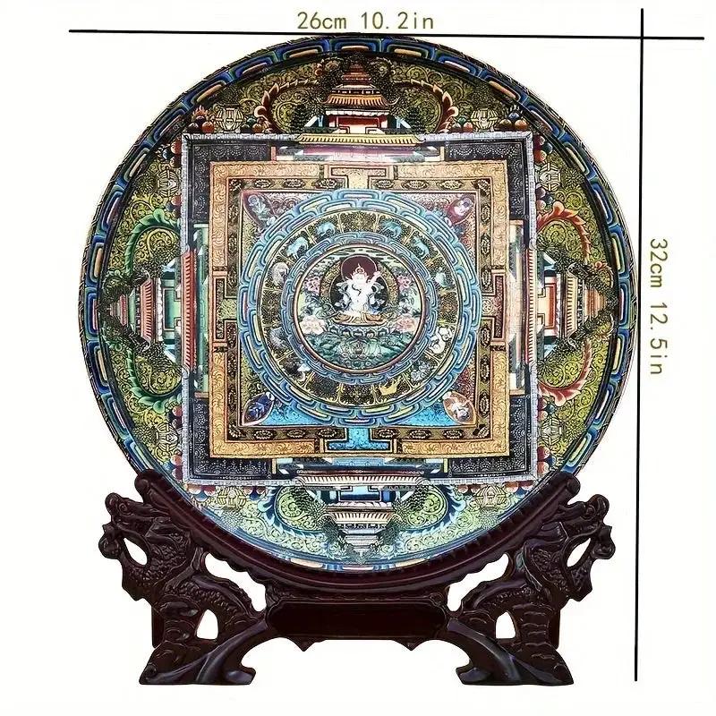Plate - Ceramic Western Bodhisattva Tray by House Of Avana