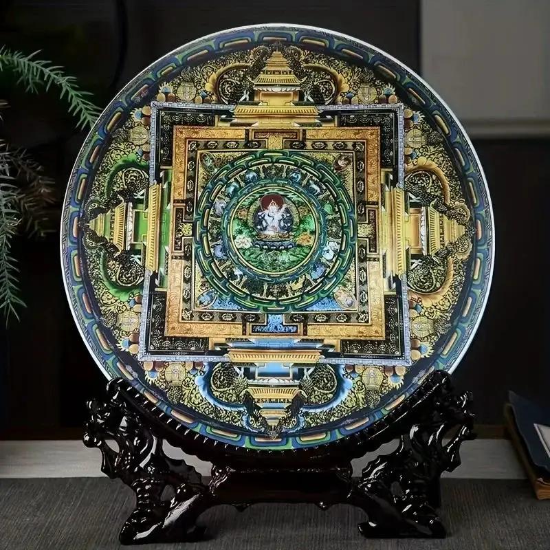 Plate - Ceramic Western Bodhisattva Tray by House Of Avana