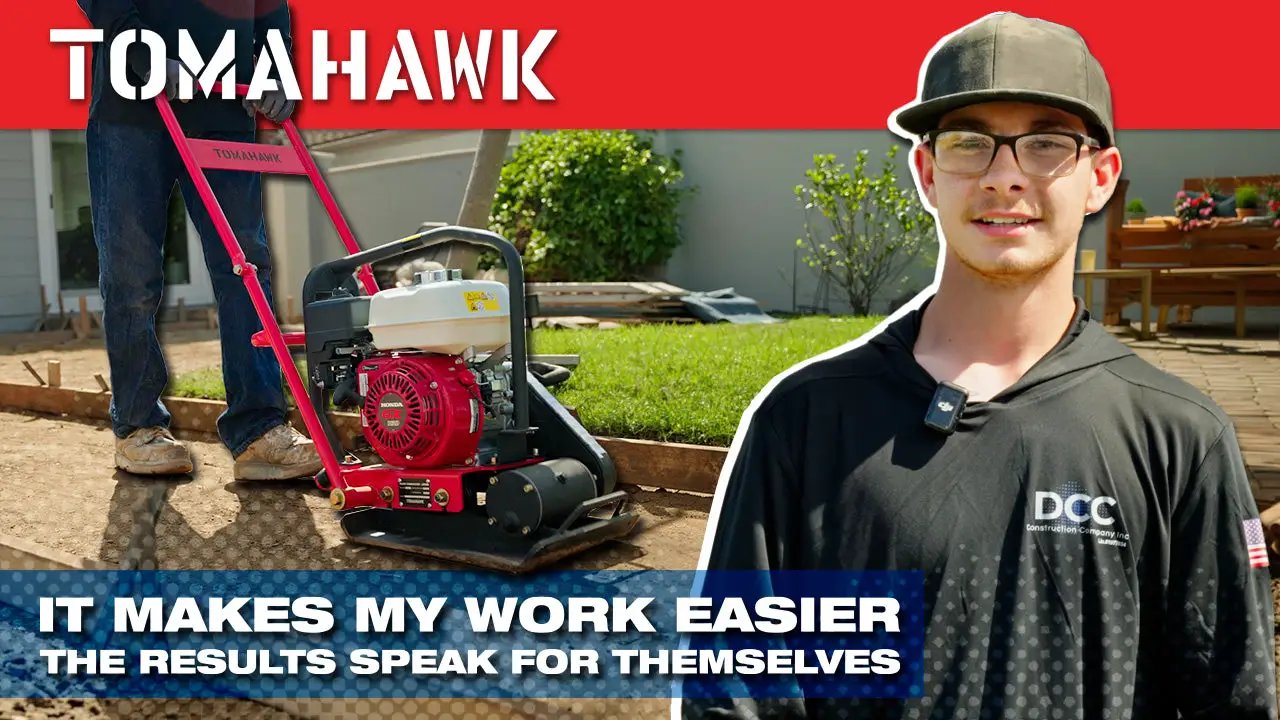 5.5 HP Honda Vibratory Plate Compactor for Soil Compaction Tamper 3 Year Warranty by Tomahawk Power