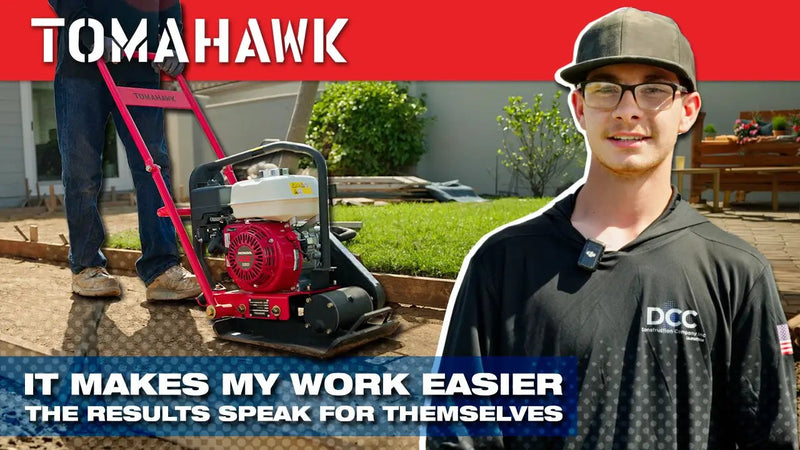 5.5 HP Honda Vibratory Plate Compactor for Soil Compaction Tamper 3 Year Warranty by Tomahawk Power