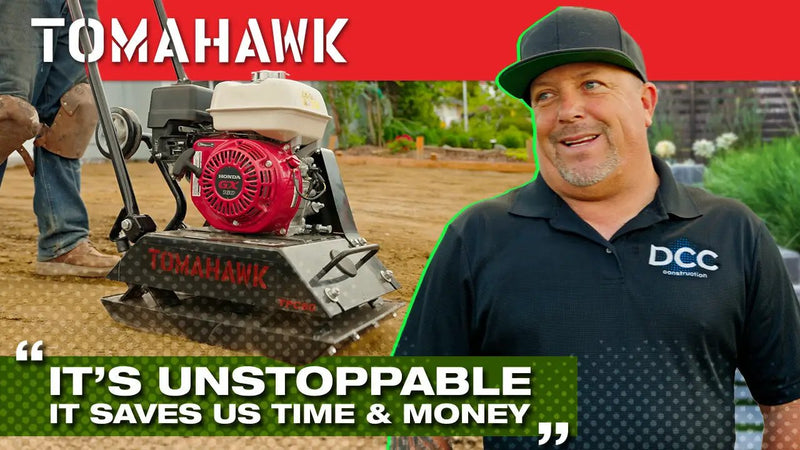 5.5 HP Honda Vibratory Plate Compactor Tamper for Ground, Gravel, Dirt, Asphalt, Compaction by Tomahawk Power