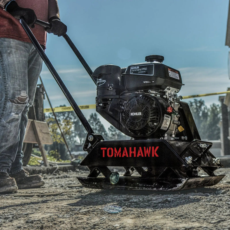 Vibratory Plate Compactor Tamper with Kohler Engine for Dirt Gravel Soil Compaction by Tomahawk Power