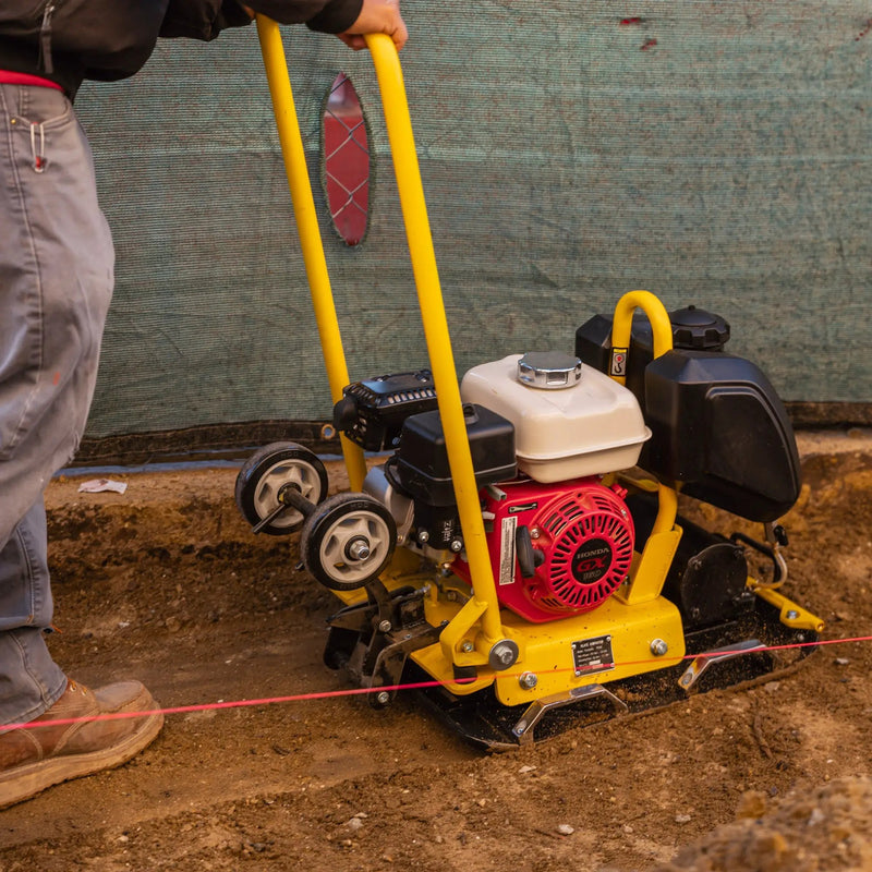 5.5 HP Honda Vibratory Plate Compactor 23x17" for Soil Asphalt Paver Compaction by Tomahawk Power