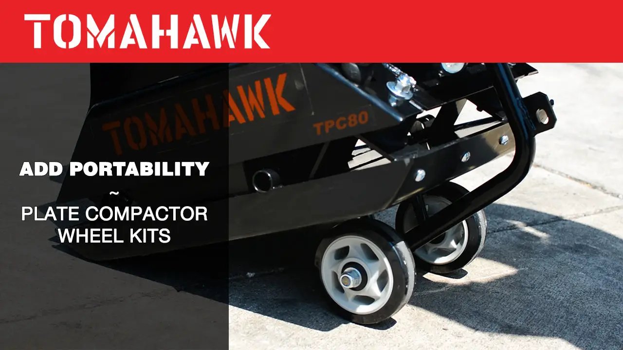 Wheels for TPC80 and TPC80H Plate Compactor by Tomahawk Power