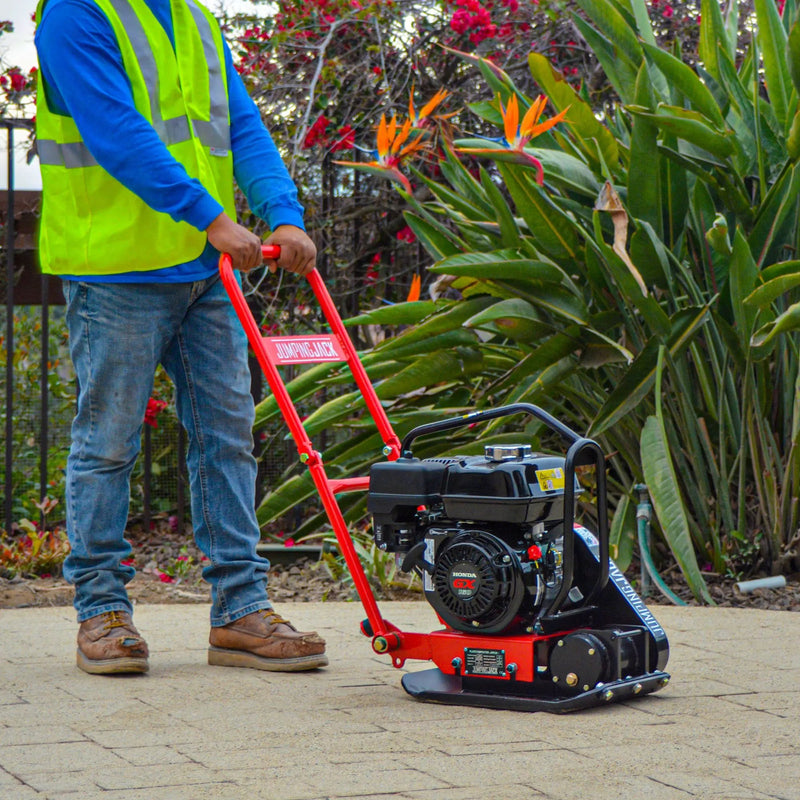 5.5 HP Honda Vibratory Plate Compactor for Soil Compaction Tamper 3 Year Warranty by Tomahawk Power