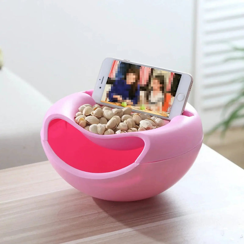 Plate - Double Layer Plastic Snack Holder by House Of Avana