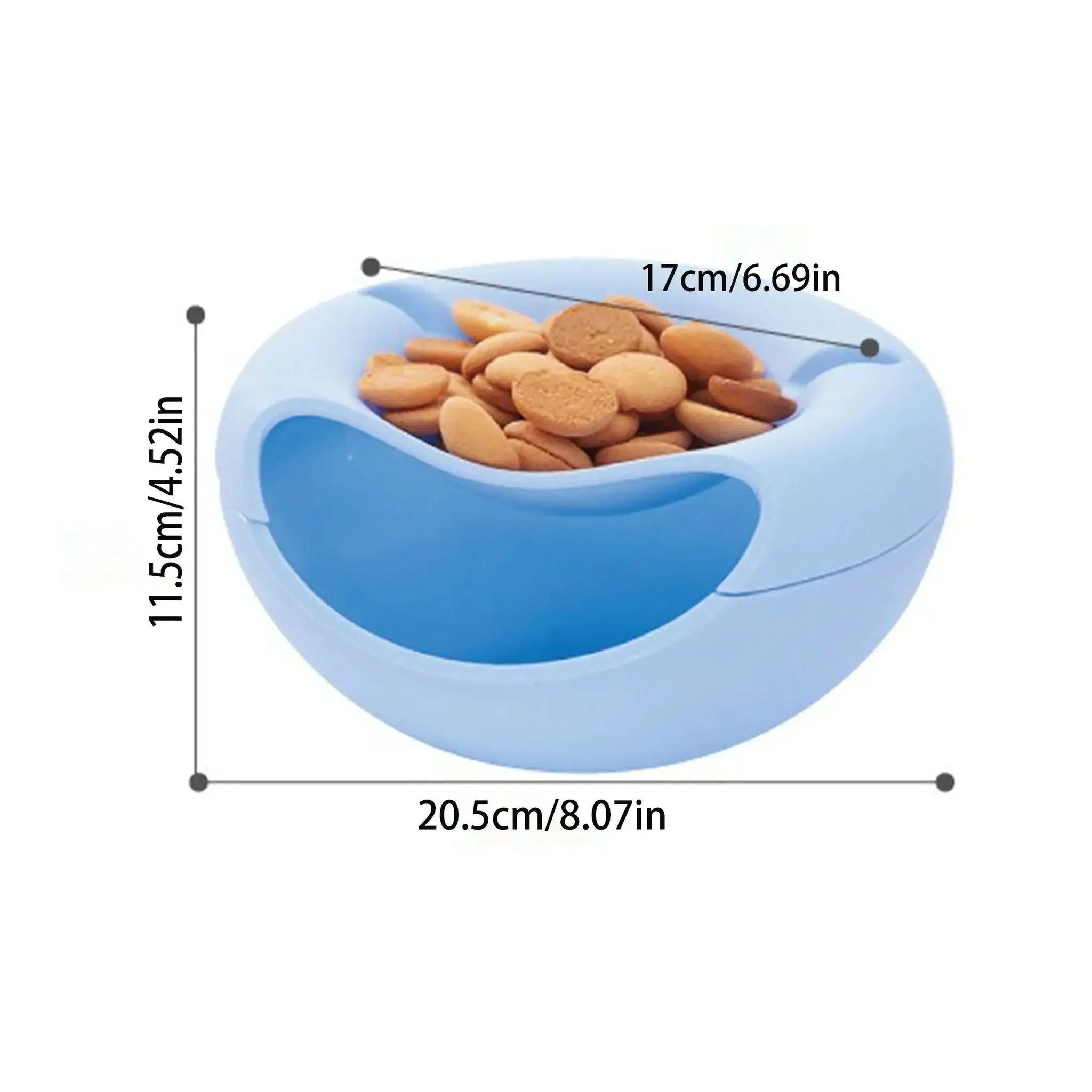 Plate - Double Layer Plastic Snack Holder by House Of Avana
