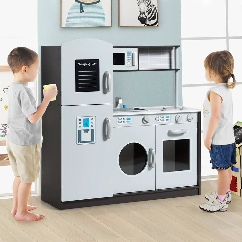 Kids Pretend Play Kitchen Cooking Set with Simulated Sound by DirectDeals