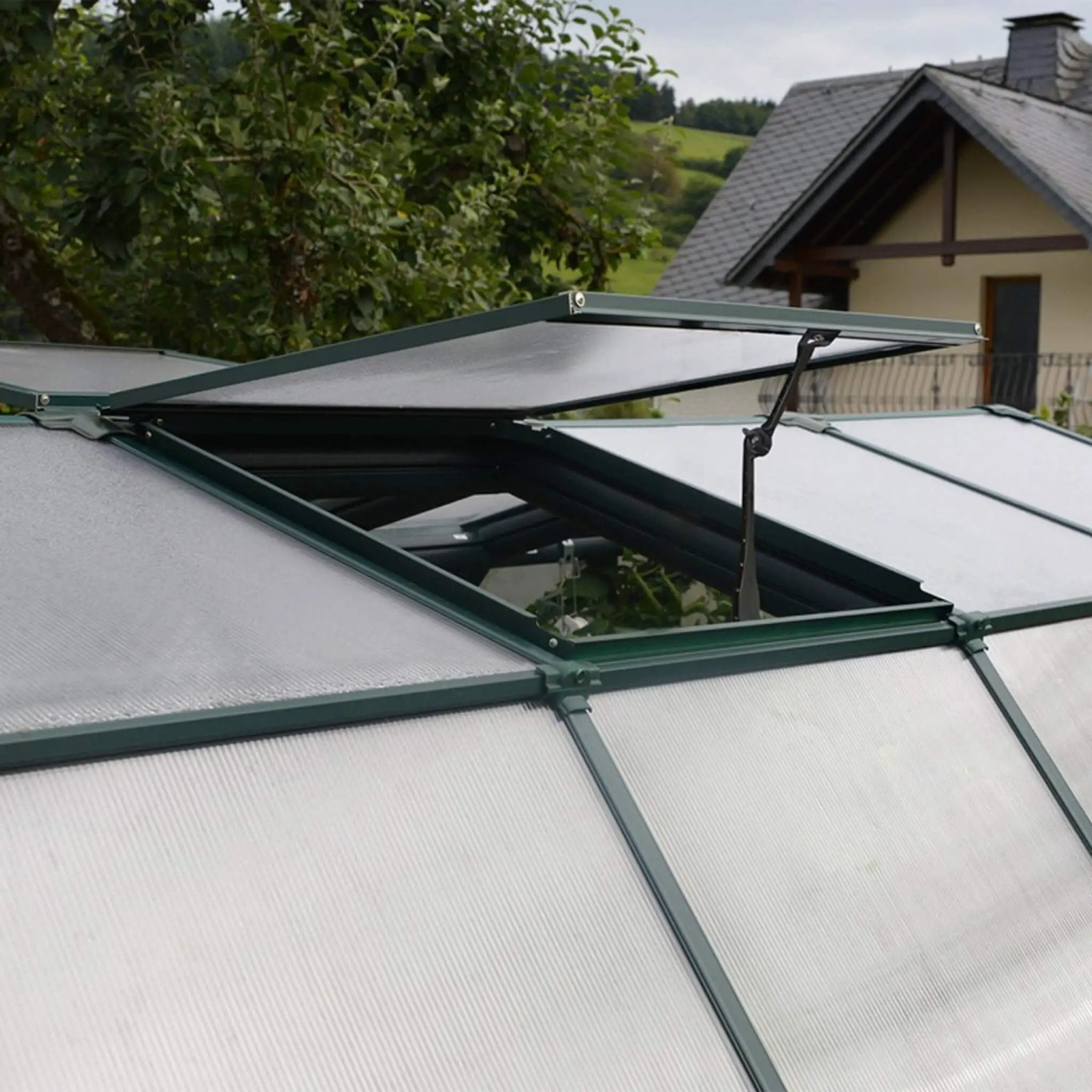 [08X20FT] Extra-Large Barn-Style Weatherproof Walk-In Greenhouse With Roof Vents (SAK85716) by SAKSBY WHOLESALE