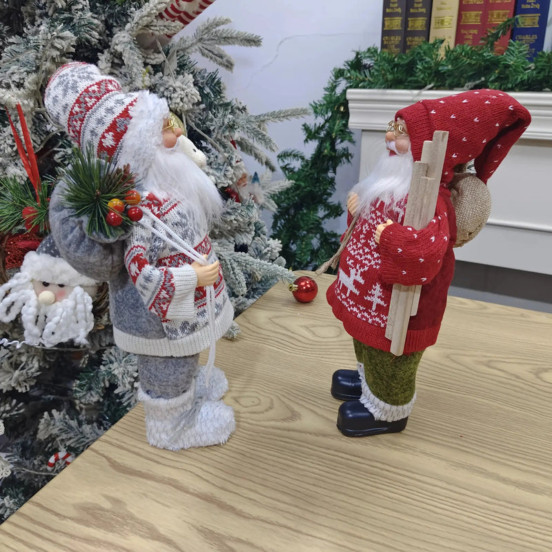 Plush 12 Inch Santa Claus Doll Life Size Figure by House Of Avana