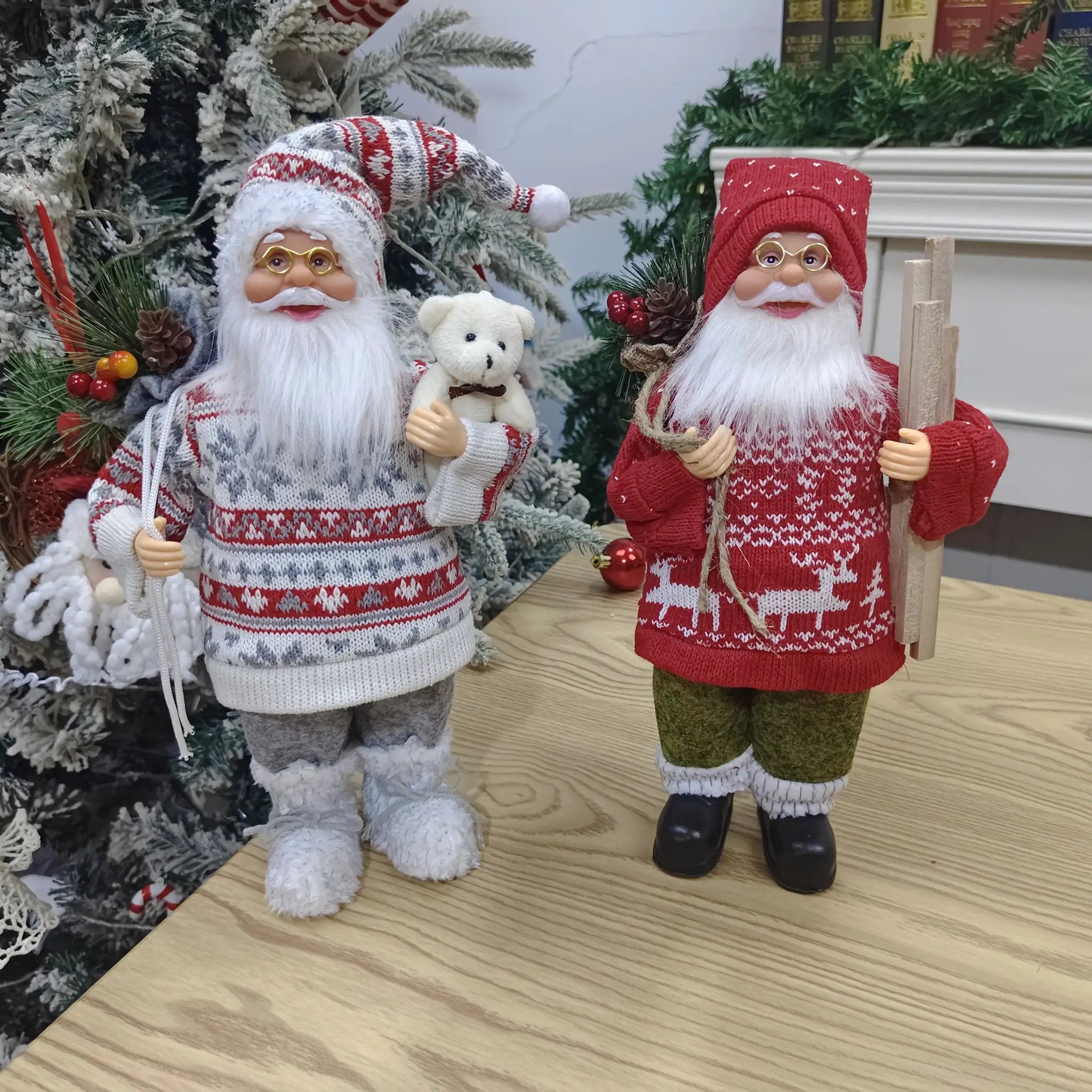 Plush 12 Inch Santa Claus Doll Life Size Figure by House Of Avana