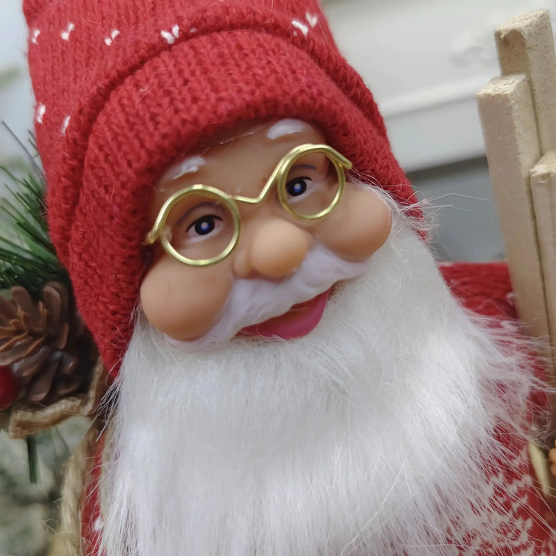 Plush 12 Inch Santa Claus Doll Life Size Figure by House Of Avana