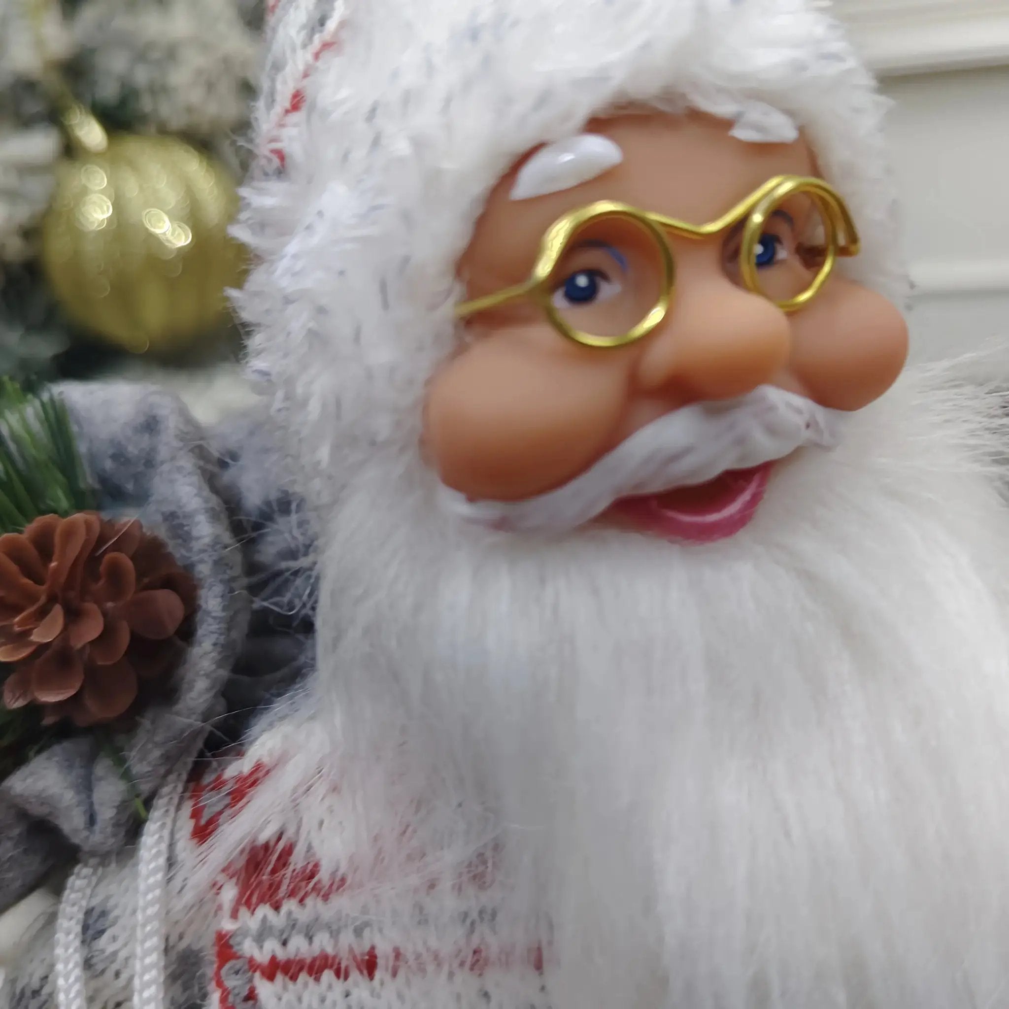 Plush 12 Inch Santa Claus Doll Life Size Figure by House Of Avana