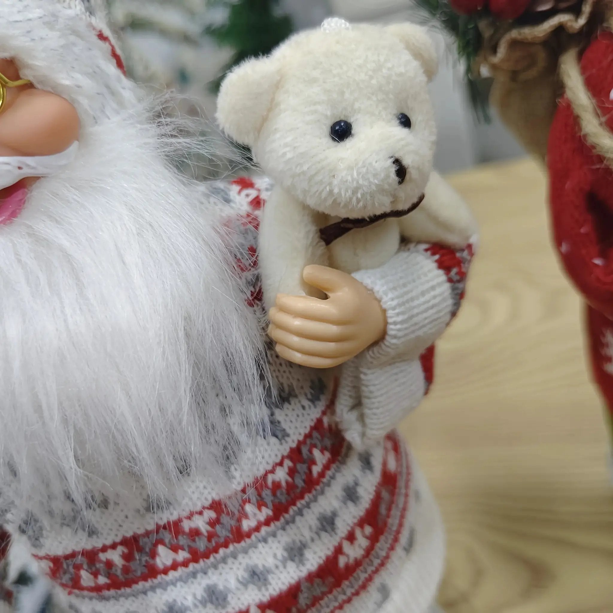 Plush 12 Inch Santa Claus Doll Life Size Figure by House Of Avana