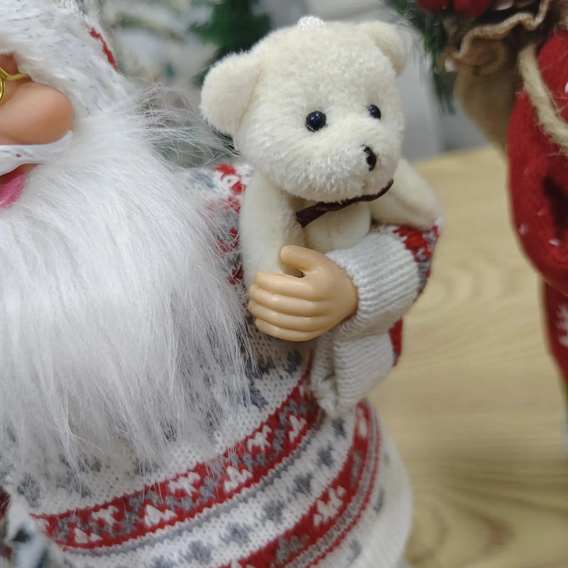 Plush 12 Inch Santa Claus Doll Life Size Figure by House Of Avana