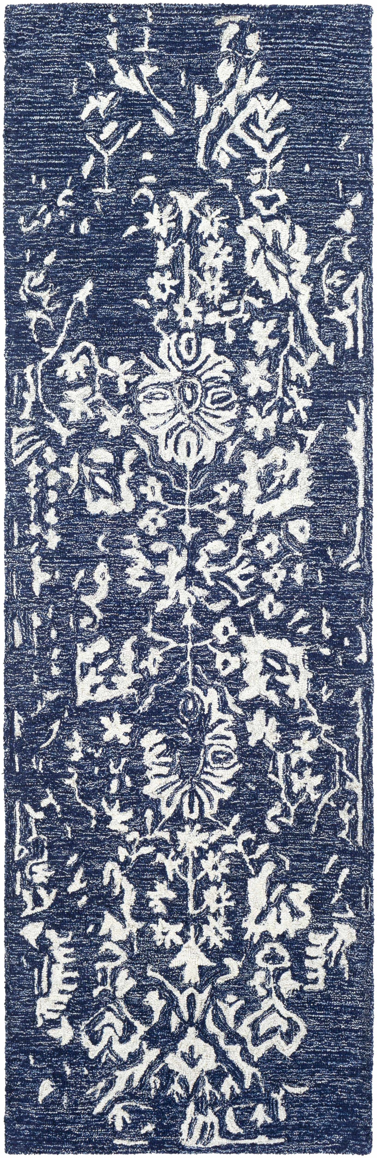 Poole Navy Wool Area Carpet, photo 9 of 11