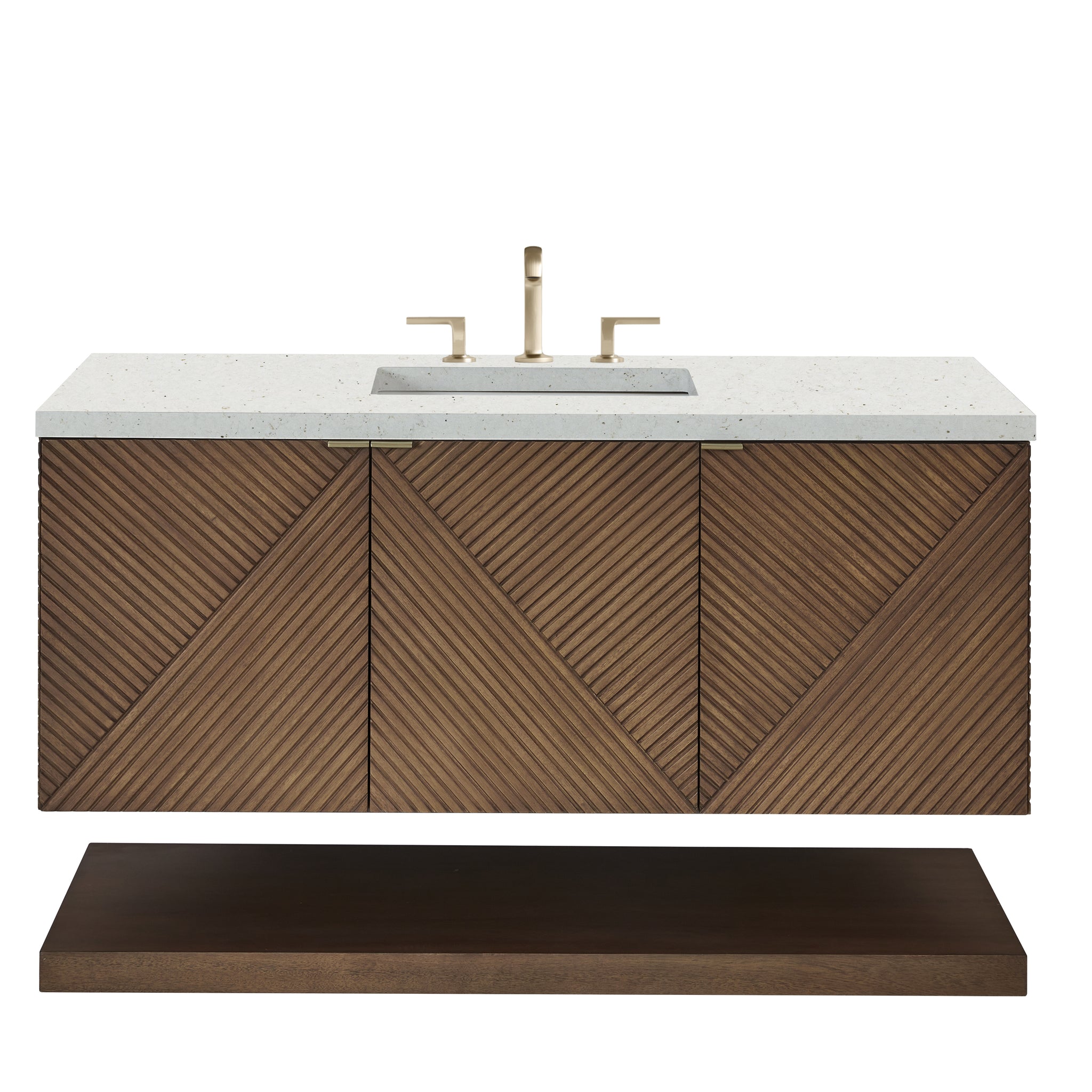 James Martin Marcello 48" Floating Single Bathroom Vanity, Chestnut, view 29