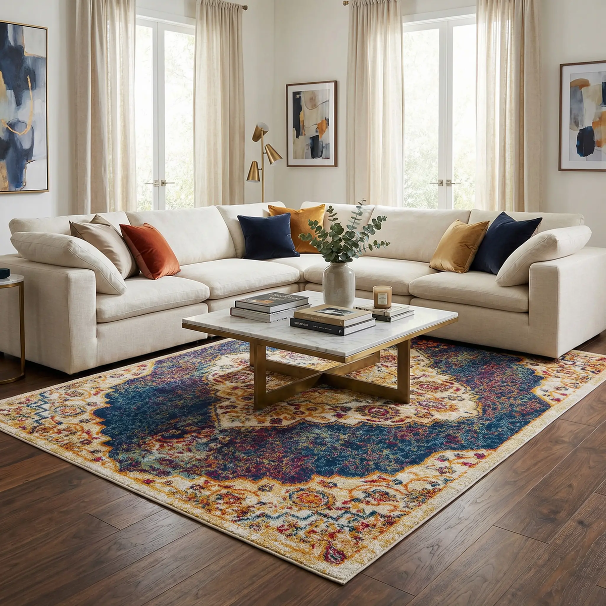 Istanbul Navy Area Rug - Clearance, photo 2 of 14