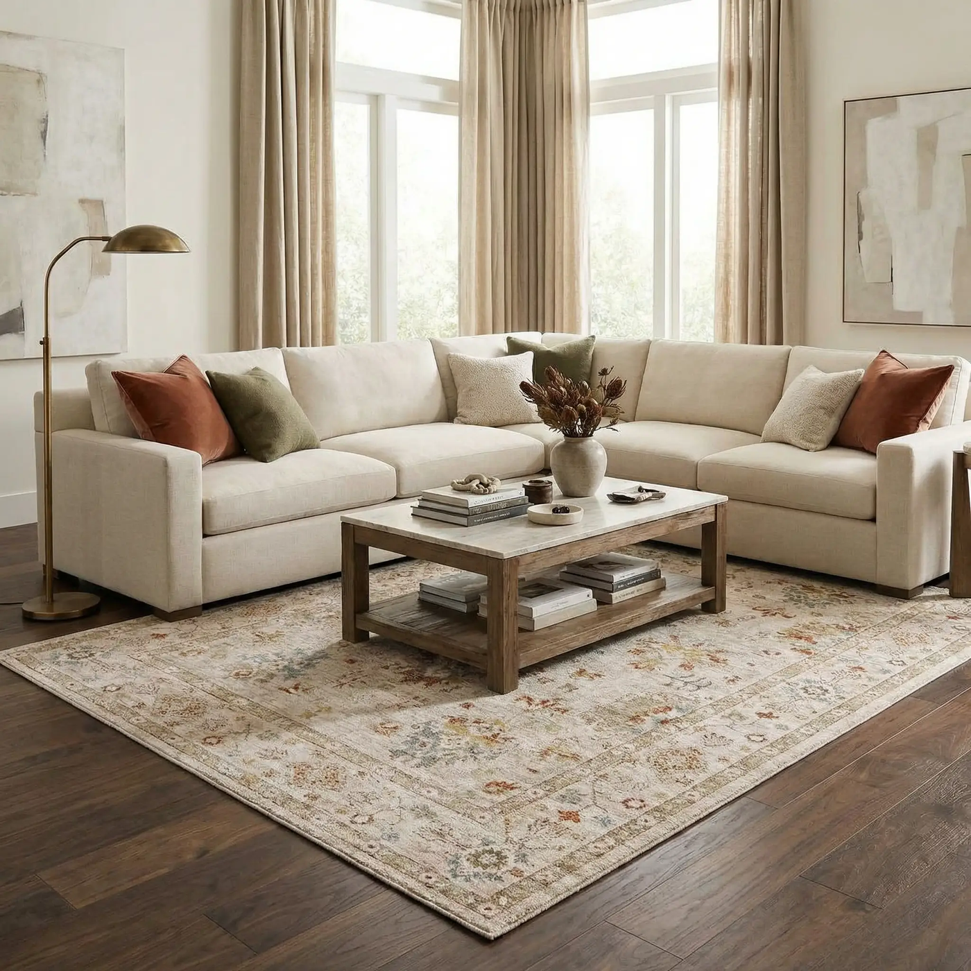 Beausejour Oushak Thick Luxe Area Rug by Boutique Rugs