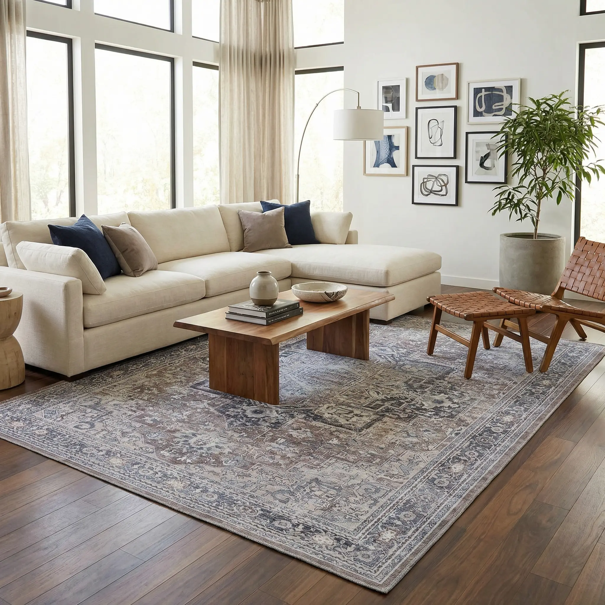 Abner Washable Area Rug - Clearance by Boutique Rugs