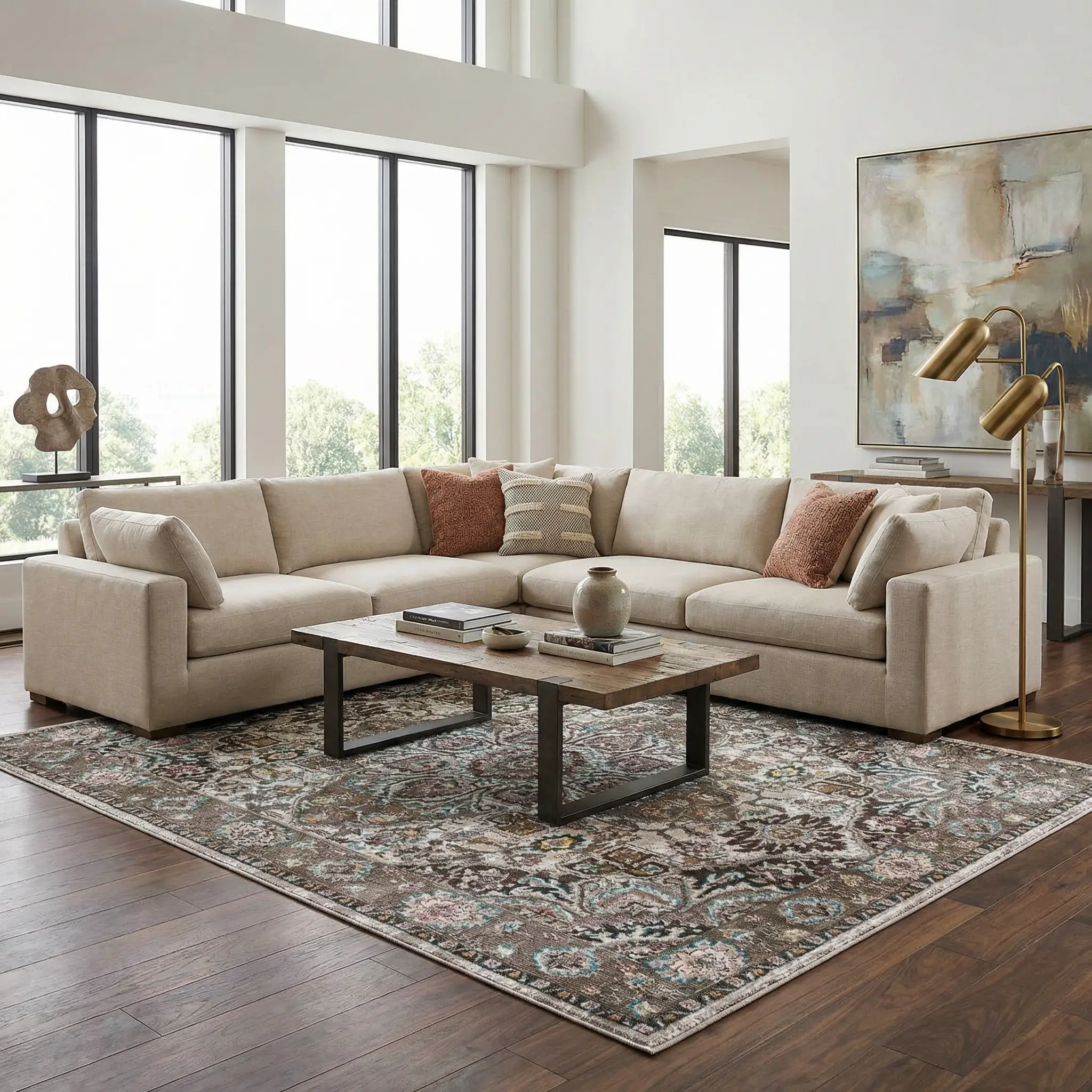 Mardin Brown Area Rug - Clearance by Boutique Rugs