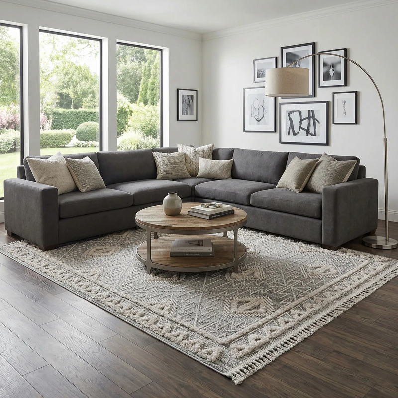 Agoo High-Low Pile Rustic Rug by Boutique Rugs