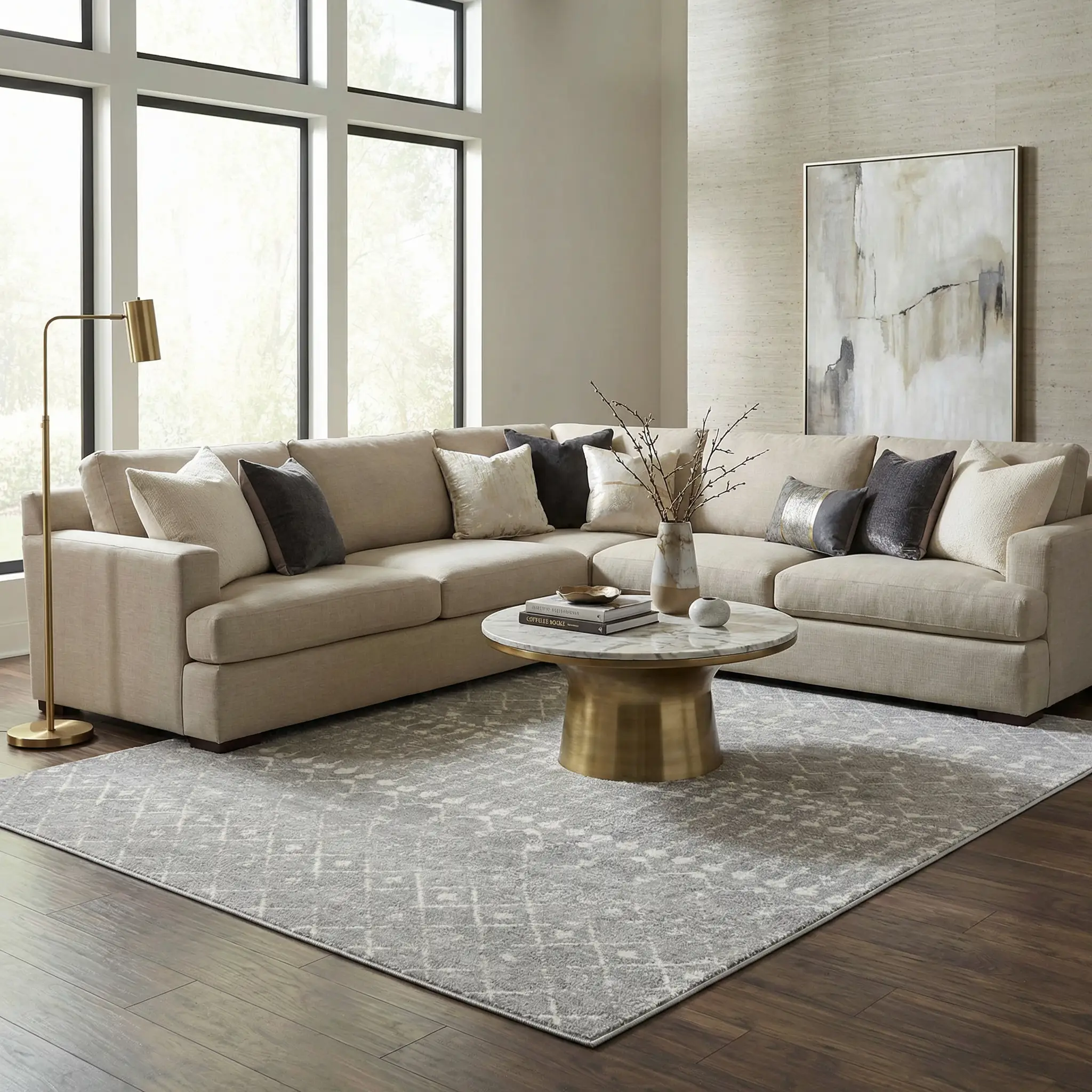 Tigrican Light Gray 2334 Area Rug - Clearance by Boutique Rugs
