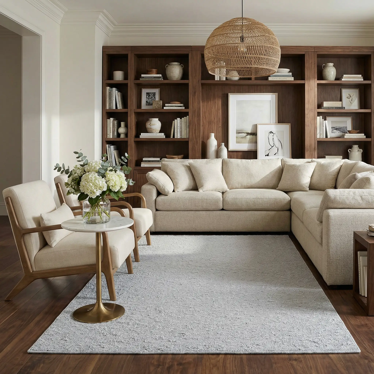 Breena Medium Gray Washable Area Rug, photo 2 of 8